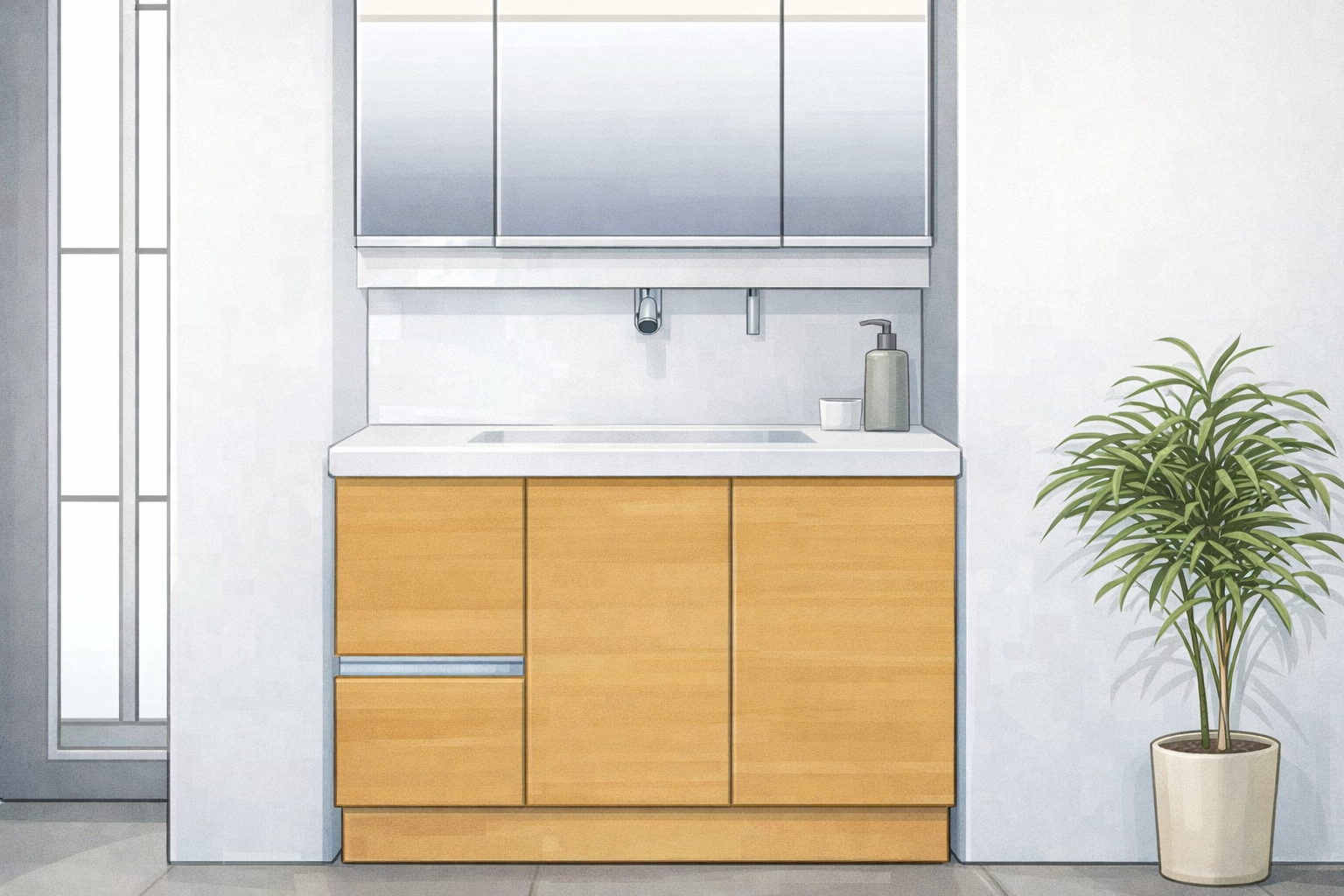 洗面化粧台の交換・リフォーム